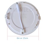 HMINLED LED Recessed Lighting Downlight, 3‘’ 3W (40W Halogen Equivalent), 6‘’ 12W， 8‘’ 18W, 6500K Daylight White, CRI 80, with LED Driver