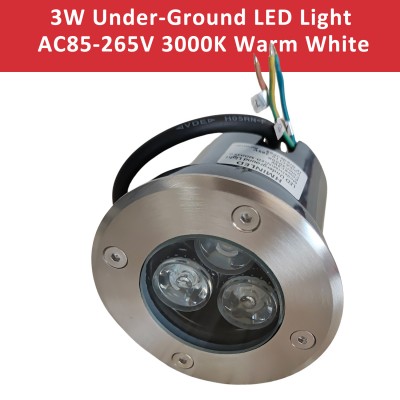 3W LED IN-GROUND WELL LIGHT IP65 WATERPROOF