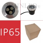 3W 6000K LED WELL LIGHT IP65 WATERPROOF