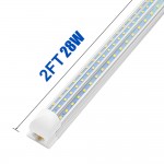 2 Pack T8 2FT 28W LED Tube Light 2 Foot LED Shop Light Fixture