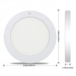 LED Flush Mount or Recessed Available Panel Light 18W Radar Motion Sensor