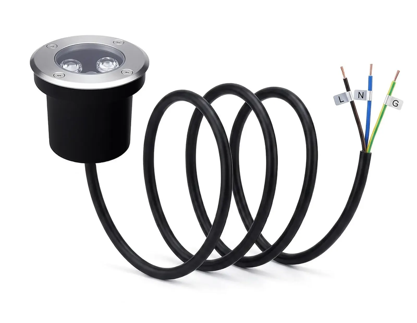 in-ground light front
